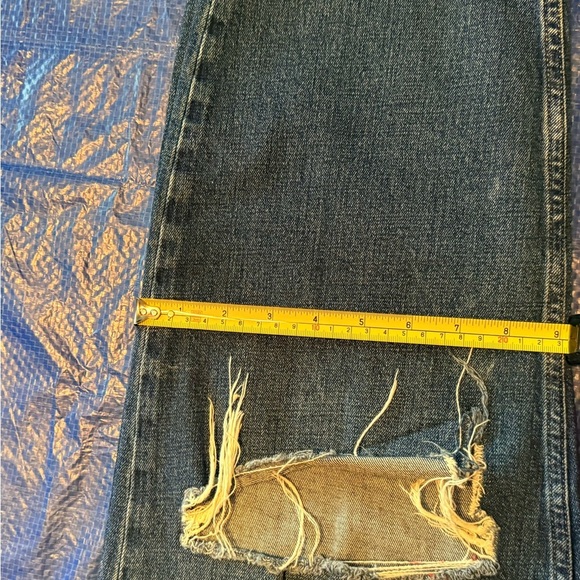 Women’s Abercrombie & Fitch Dark Blue Straight Leg Jeans Size 35 - Picture 14 of 15